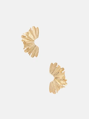 Gold-Tone Joli Fan Earrings