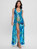 Silk-Blend Swim Cover-Up