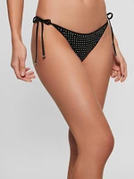 Rhinestone String Bikini Bottoms