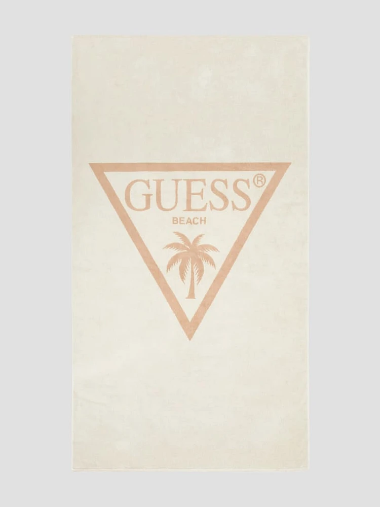 Jacquard Palm Triangle Logo Towel