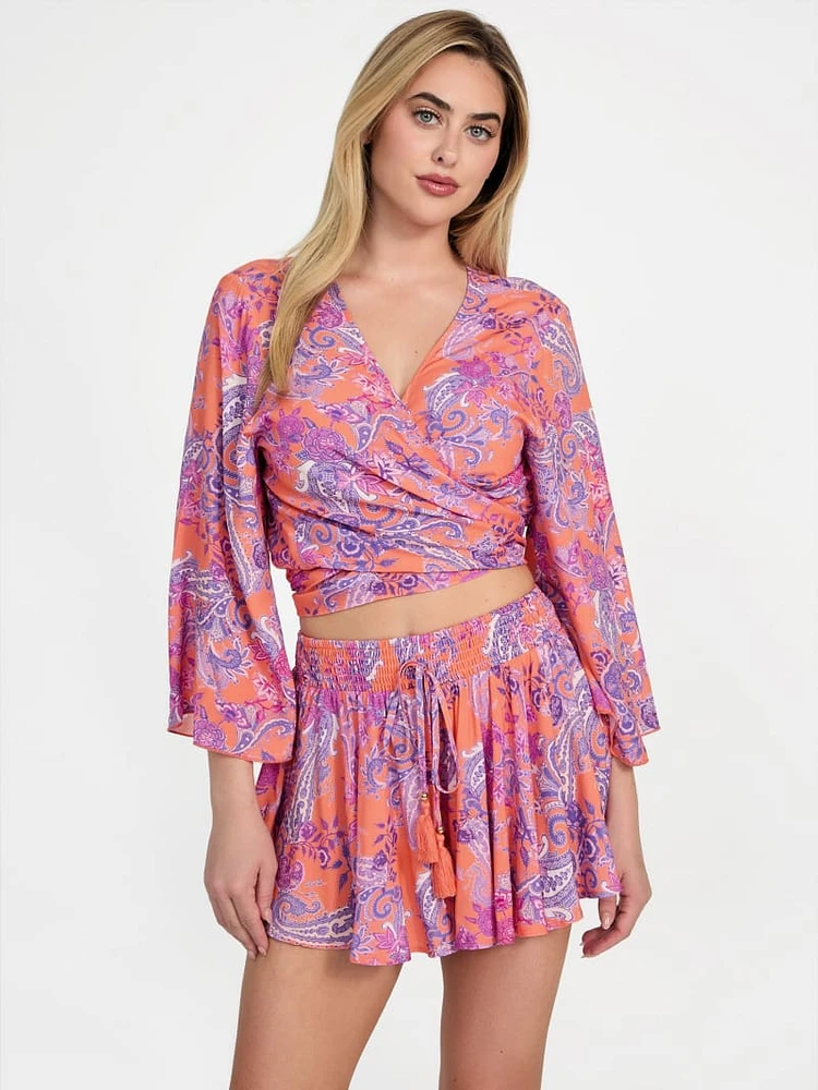 Eco Knotted Cropped Kimono