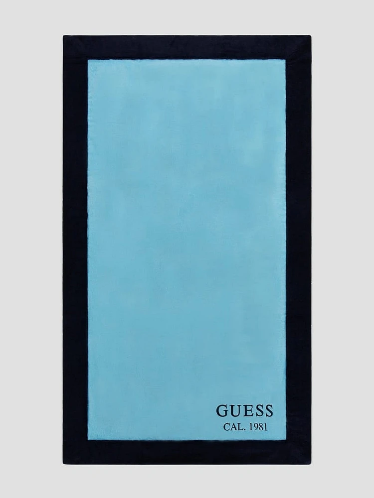 Two-Tone Border Towel