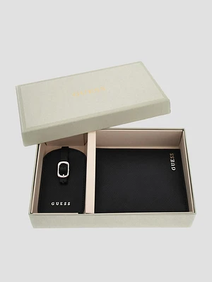 Passport Case and Luggage Tag Gift Set