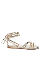 Sarah Metallic Flat Sandal