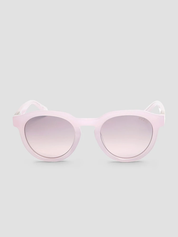 Oversized Round Plastic Sunglasses