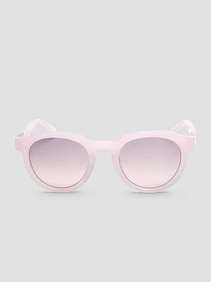Oversized Round Plastic Sunglasses