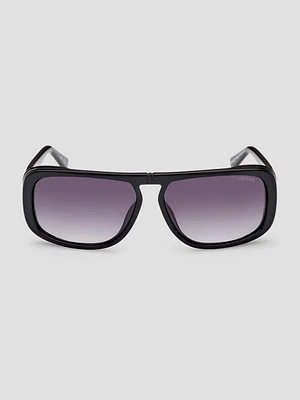 Quincy Plastic Aviator Sunglasses