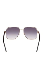 Katelyn Metal Rim Signature Sunglasses