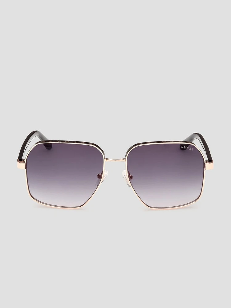 Katelyn Metal Rim Signature Sunglasses