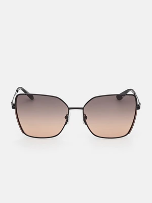 Geometric Butterfly Metal Sunglasses