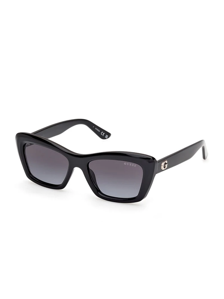Plastic Rectangular Sunglasses