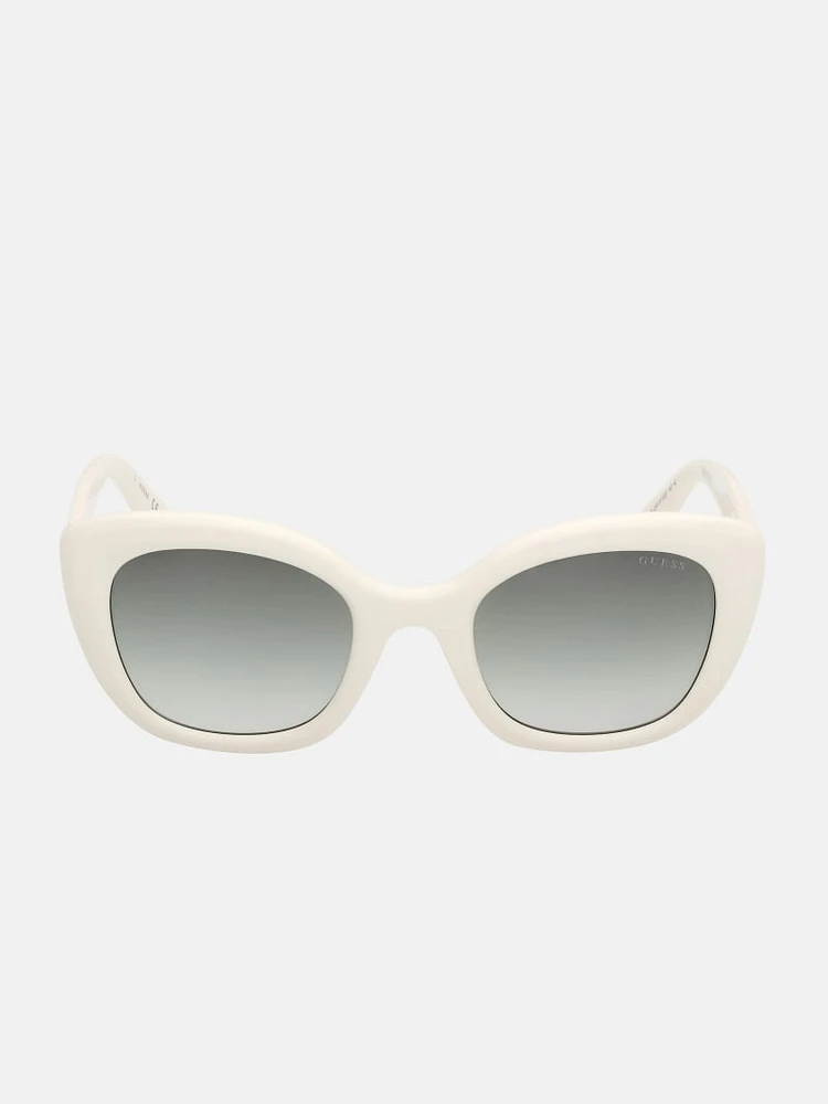 Bubble Cat-Eye Plastic Sunglasses