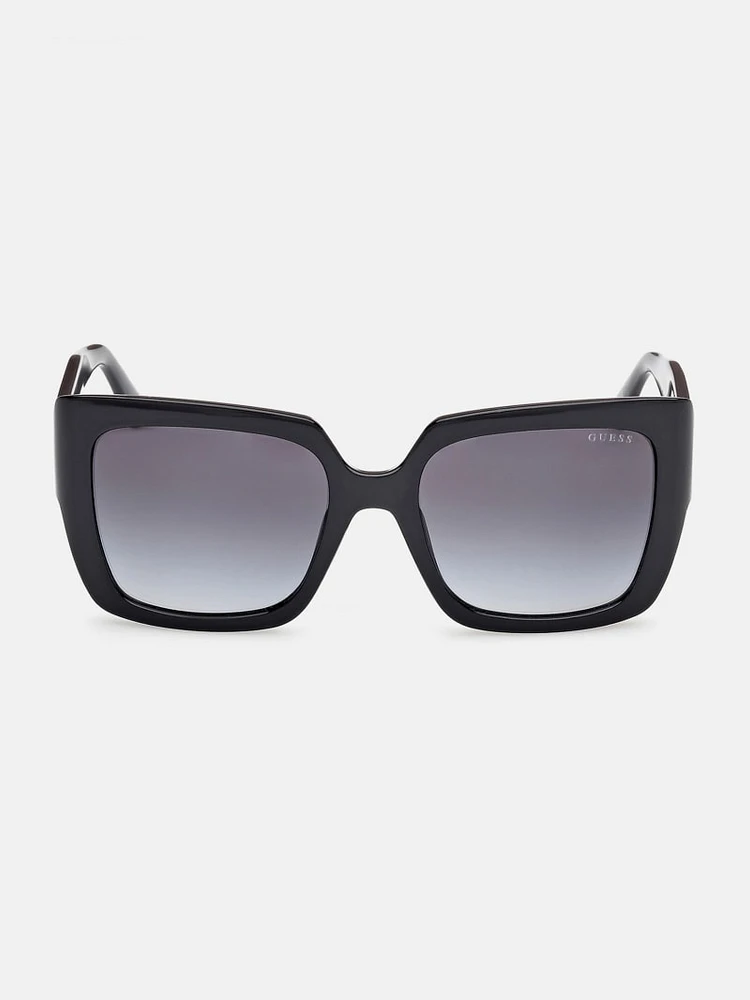 Square Quattro G Plastic Sunglasses