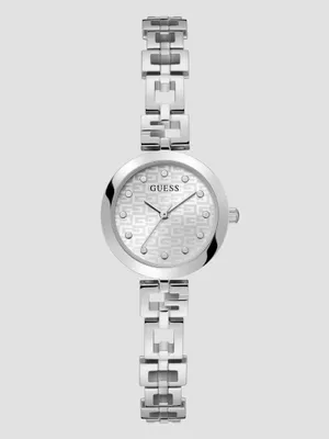 Silver-Tone G Logo Analog Watch