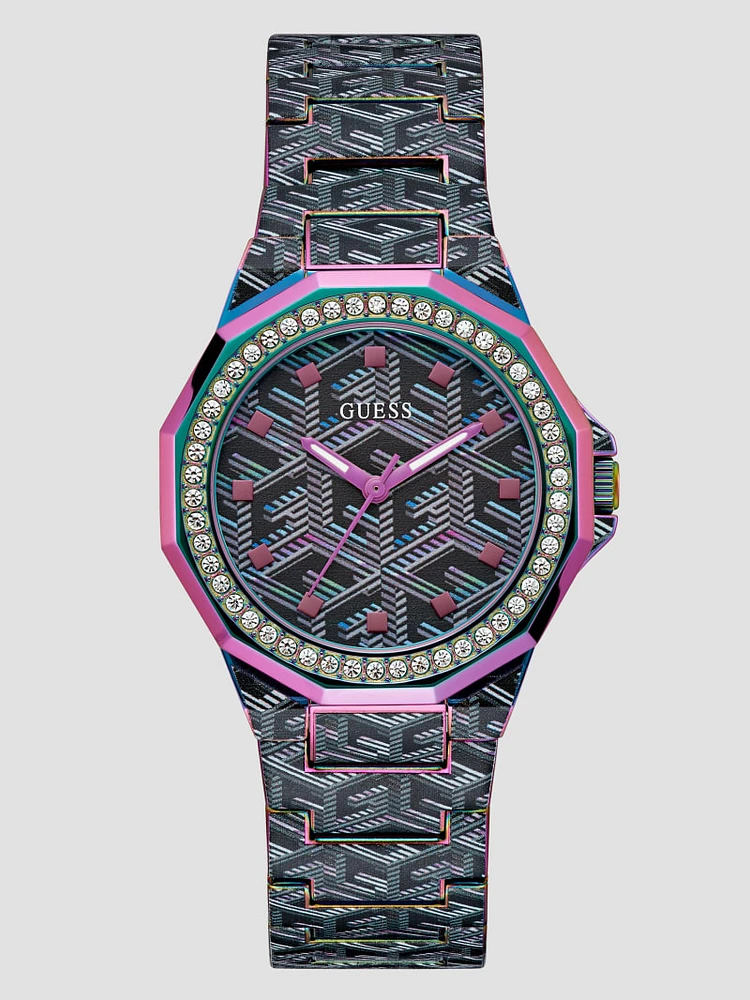 Multi-Tone G-Cube Analog Watch