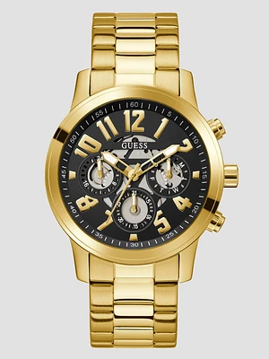Gold-Tone Multifunction Watch