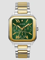 Multi-Tone Square Multifunction Watch