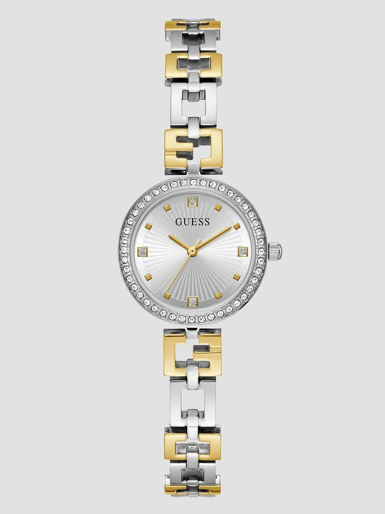 Two-Tone Analog Watch