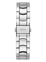 Silver-Tone and Crystal Multifunction Watch