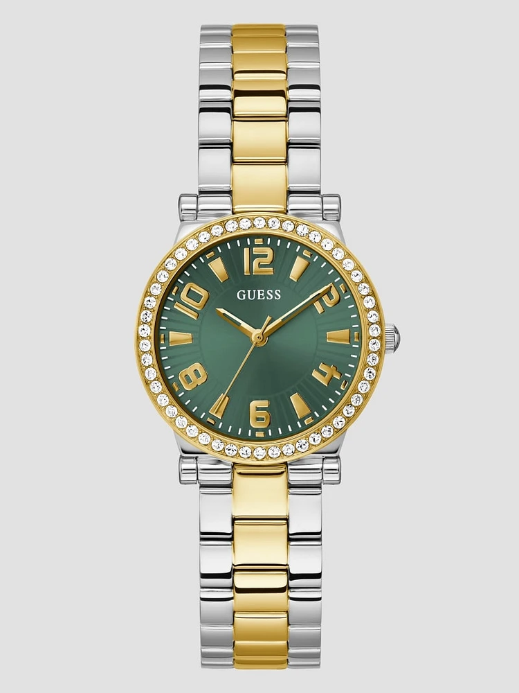 Gold and Silver-Tone Analog Watch