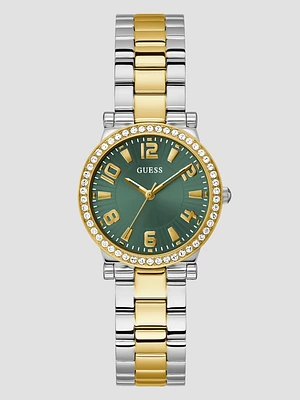 Gold and Silver-Tone Analog Watch