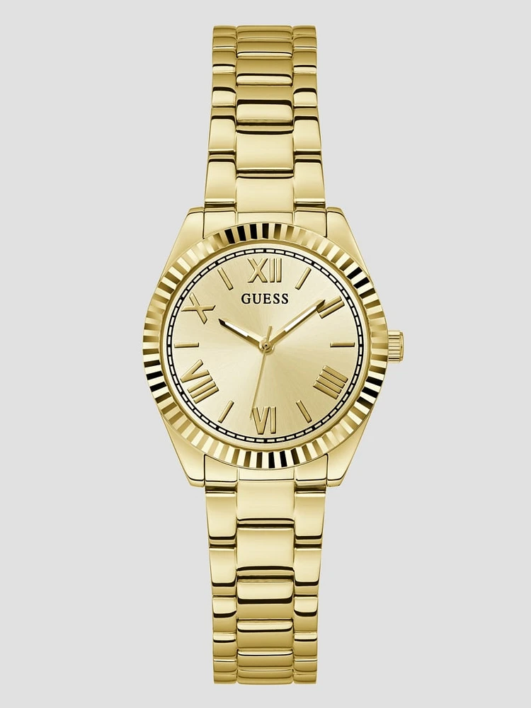 Gold-Tone Analog Watch