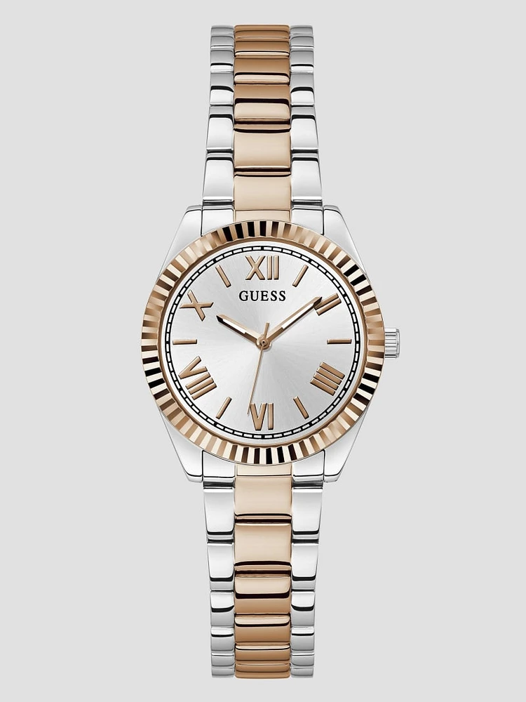 Two-Tone Analog Watch
