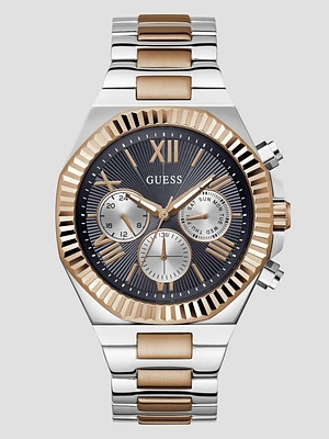 Two-Tone and Navy Multifunction Watch
