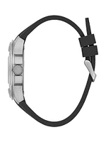 Silver-Tone Chronograph Watch