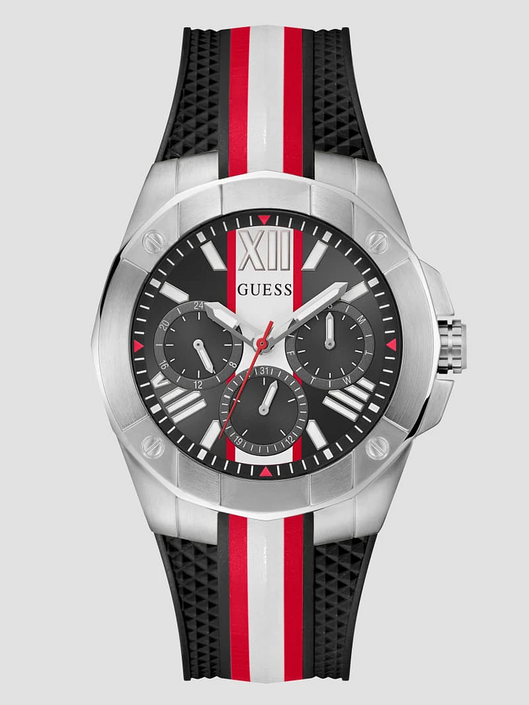 Silver-Tone Chronograph Watch