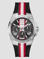 Silver-Tone Chronograph Watch