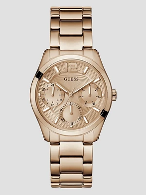 Rose Gold-Tone Multifunction Watch