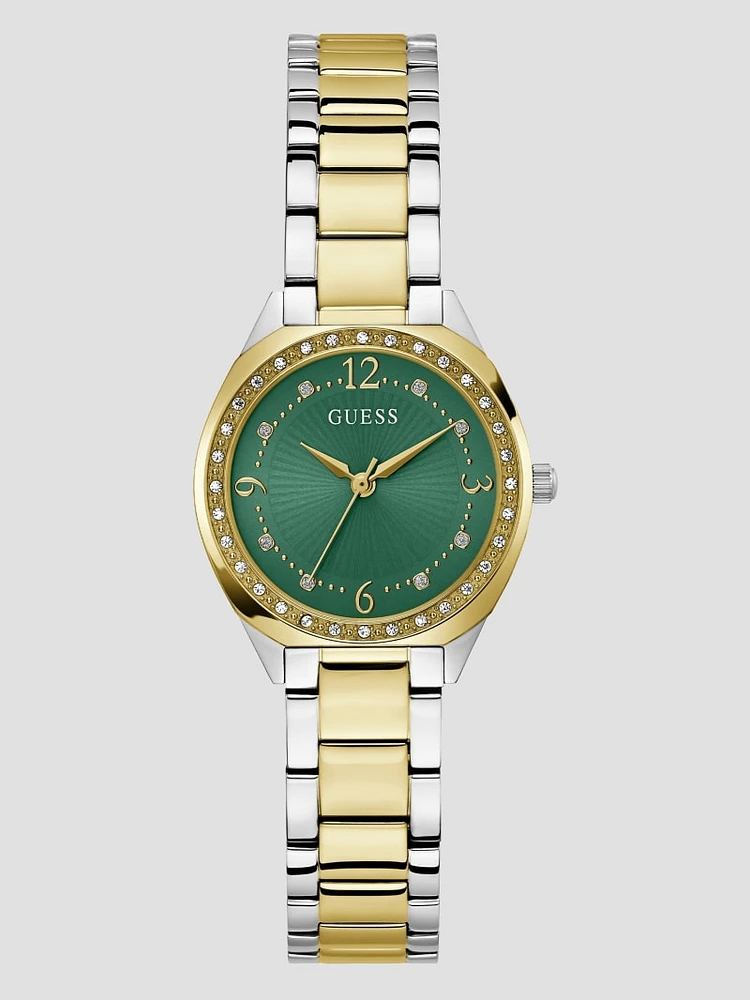 Two-Tone Analog Watch