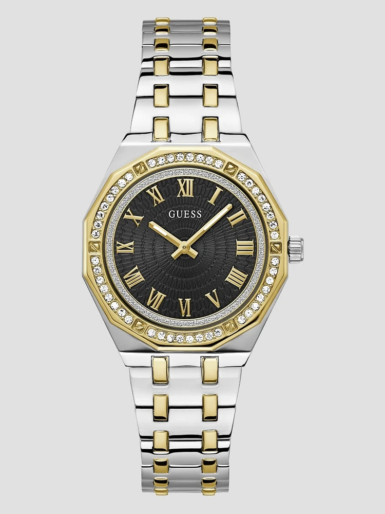 Gold and Silver-Tone Analog Watch
