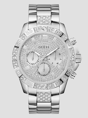 Silver-Tone Chronograph Watch