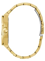 Gold-Tone and Green Analog Watch