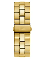 Gold-Tone and Green Analog Watch