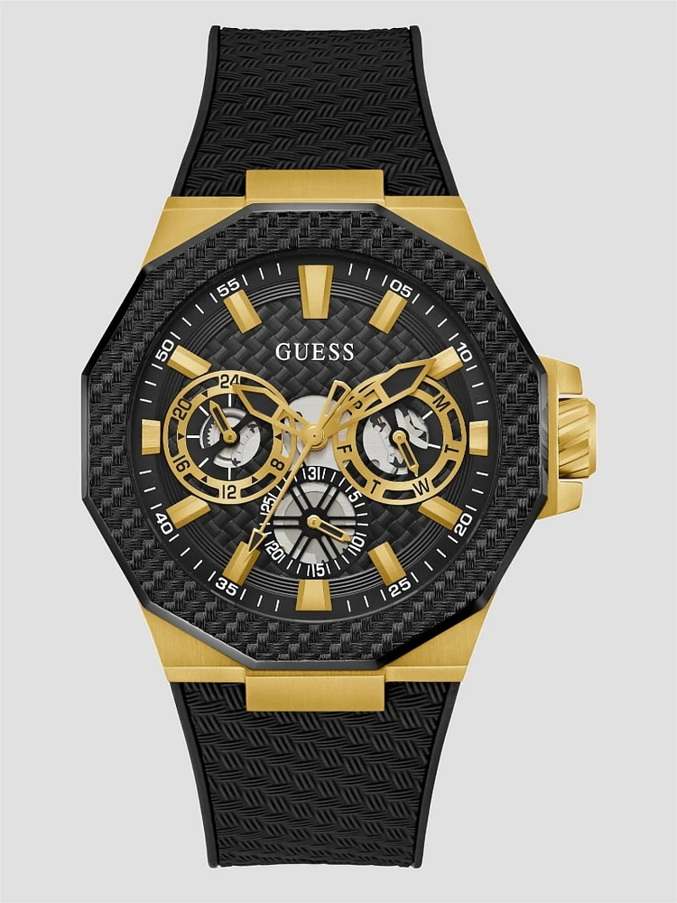 Black and Gold-Tone Multifunction Watch