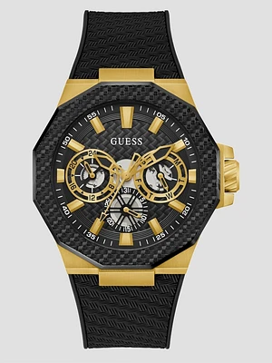 Black and Gold-Tone Multifunction Watch