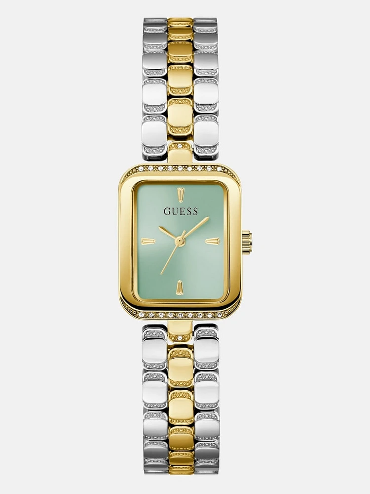 Silver and Gold-Tone Analog Watch