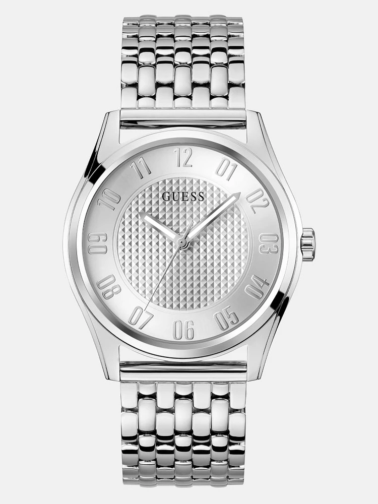 Silver-Tone Analog Watch