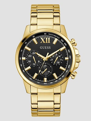 Gold-Tone Multifunction Watch