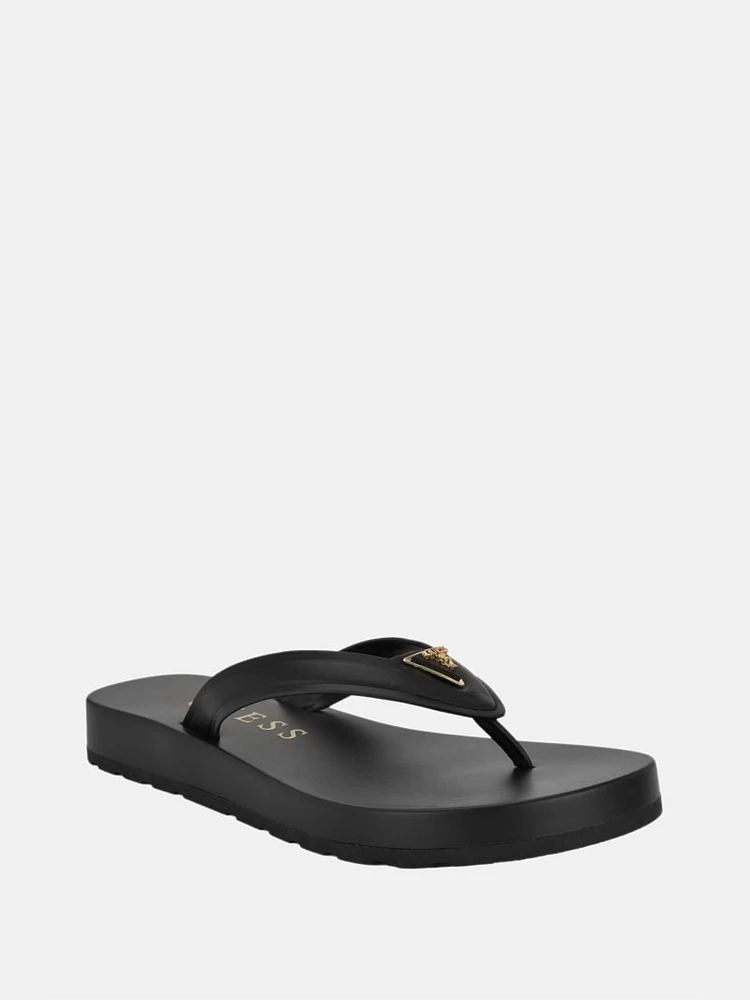 Candry Logo Flip Flop Sandals