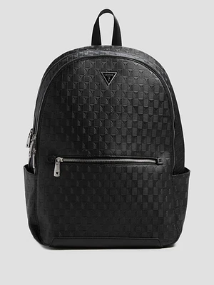 Eco Torino Debossed G-Wave Rounded Backpack