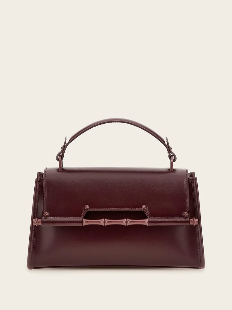 Iris Bamboo Leather Satchel