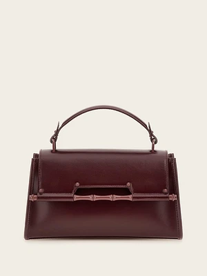 Iris Bamboo Leather Satchel