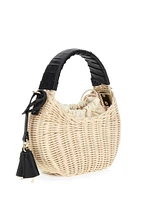 Sveiney Straw Mini Shoulder Bag
