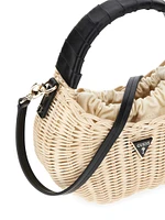 Sveiney Straw Mini Shoulder Bag