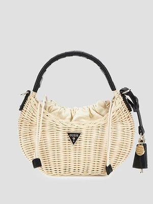 Sveiney Straw Mini Shoulder Bag
