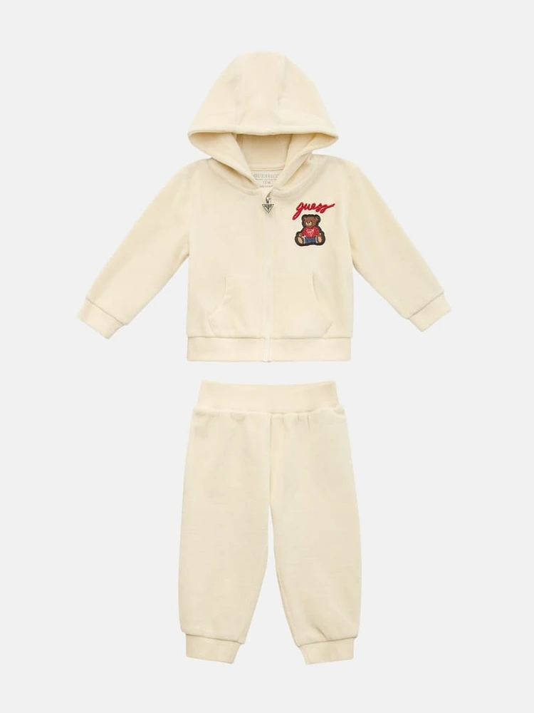 Eco Bear Chenille Zip Hoodie and Pants Set (0-24M)